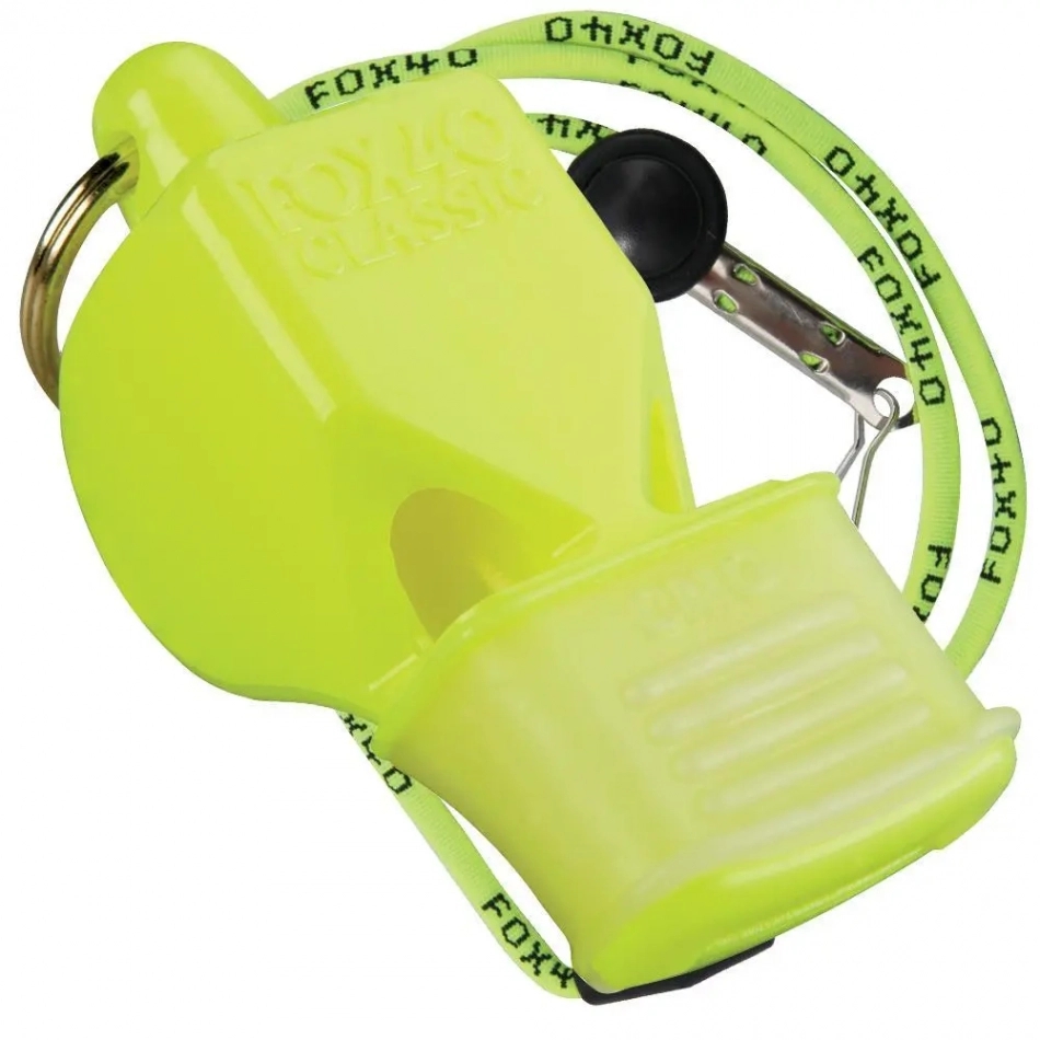 Fox 40 Classic fluier protectie dentara fluo demo