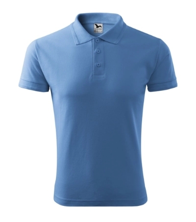 Malfini Pique Tricou cu guler bărbați albastru demo