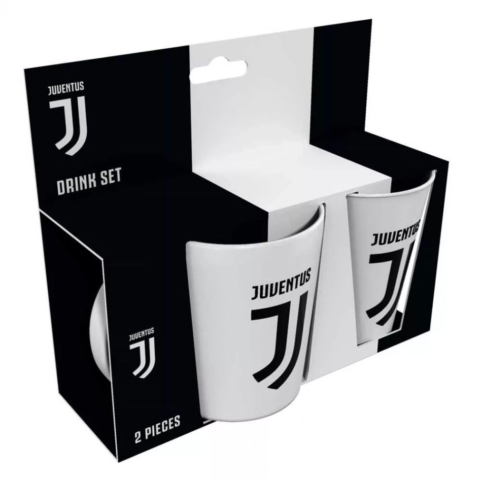 Set de cană și pahar Juventus din plastic demo