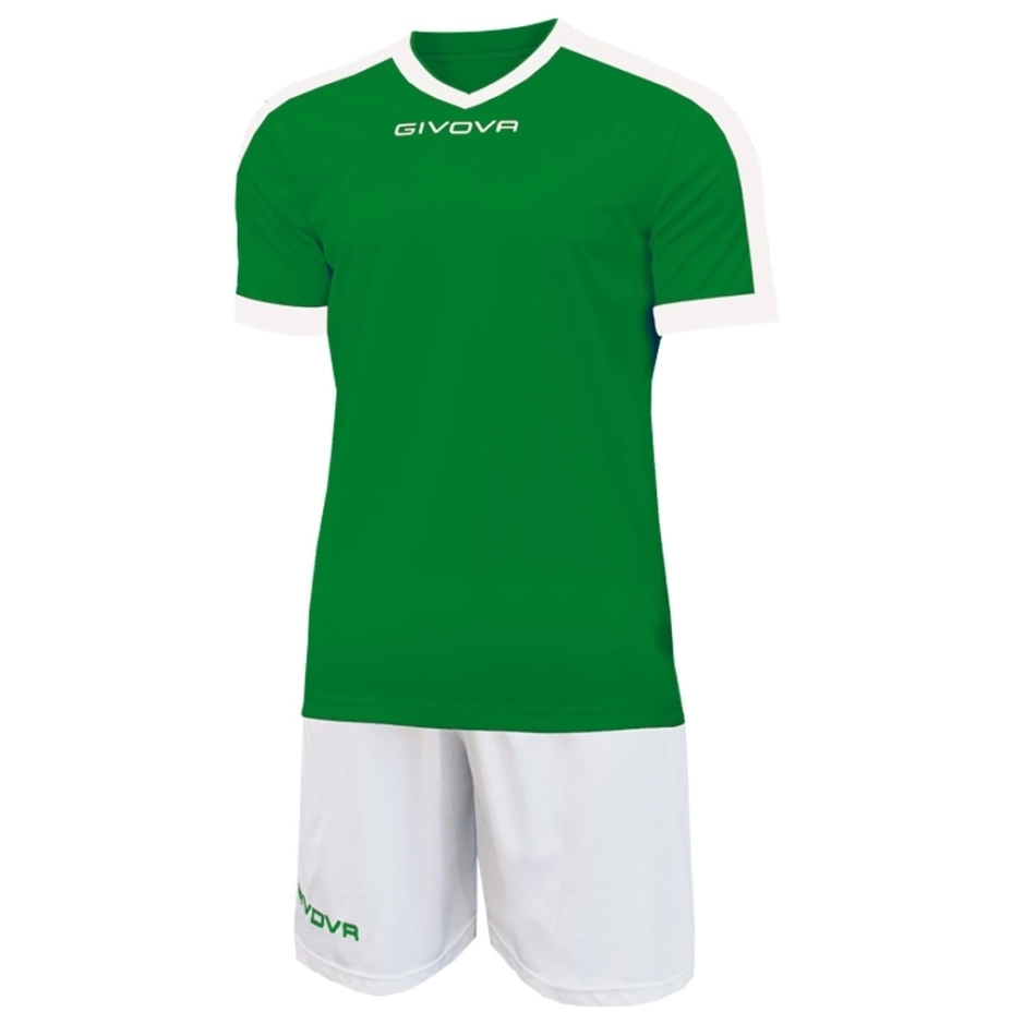 Givova Kit Revolution echipament verde-alb 1303 demo