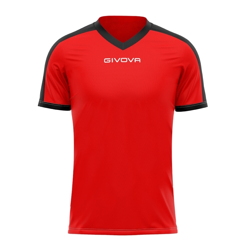 Givova Revolution tricou roșu-negru 1210 demo