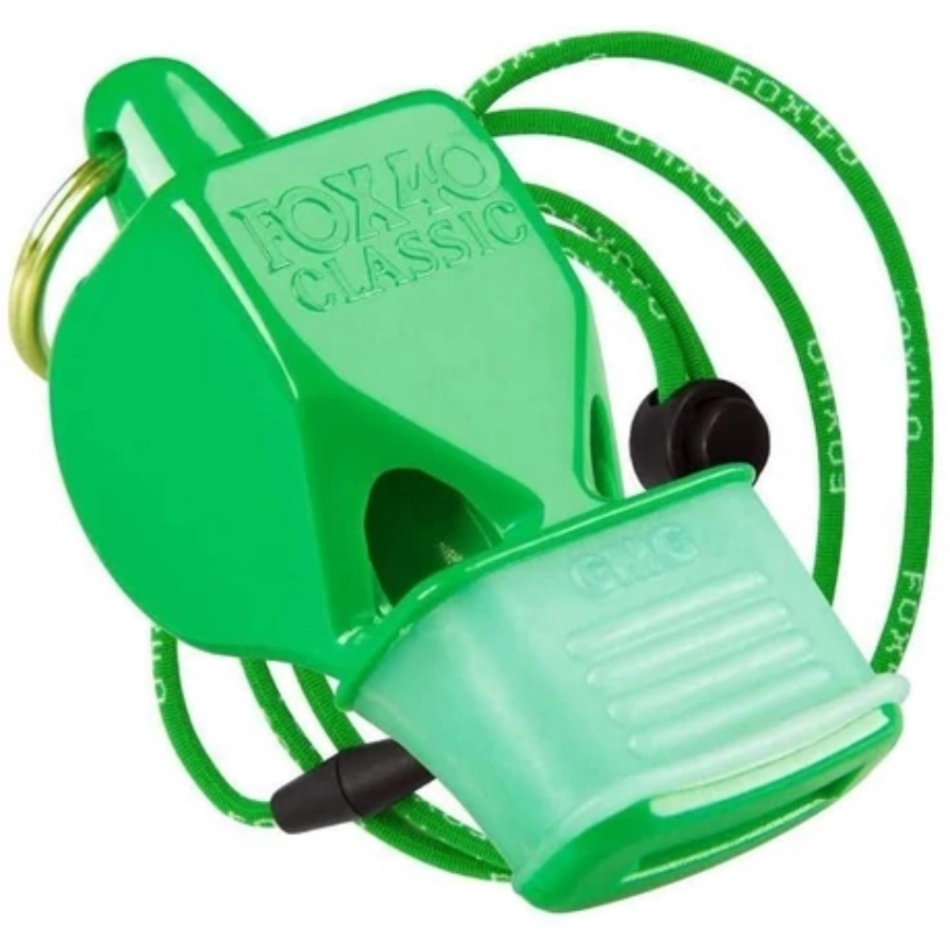 Fox 40 fluier cu protecție dentară verde demo