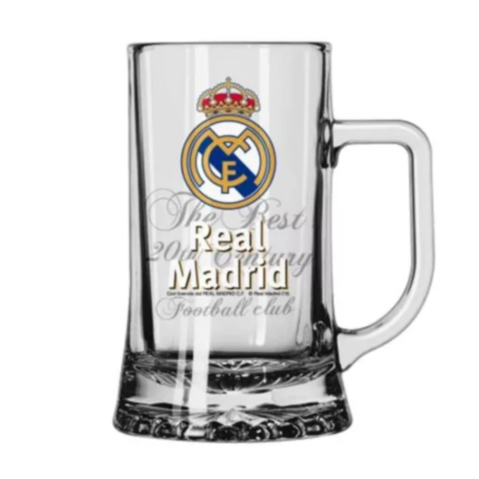 Real Madrid cană mare de bere 0.4L cu stemă demo