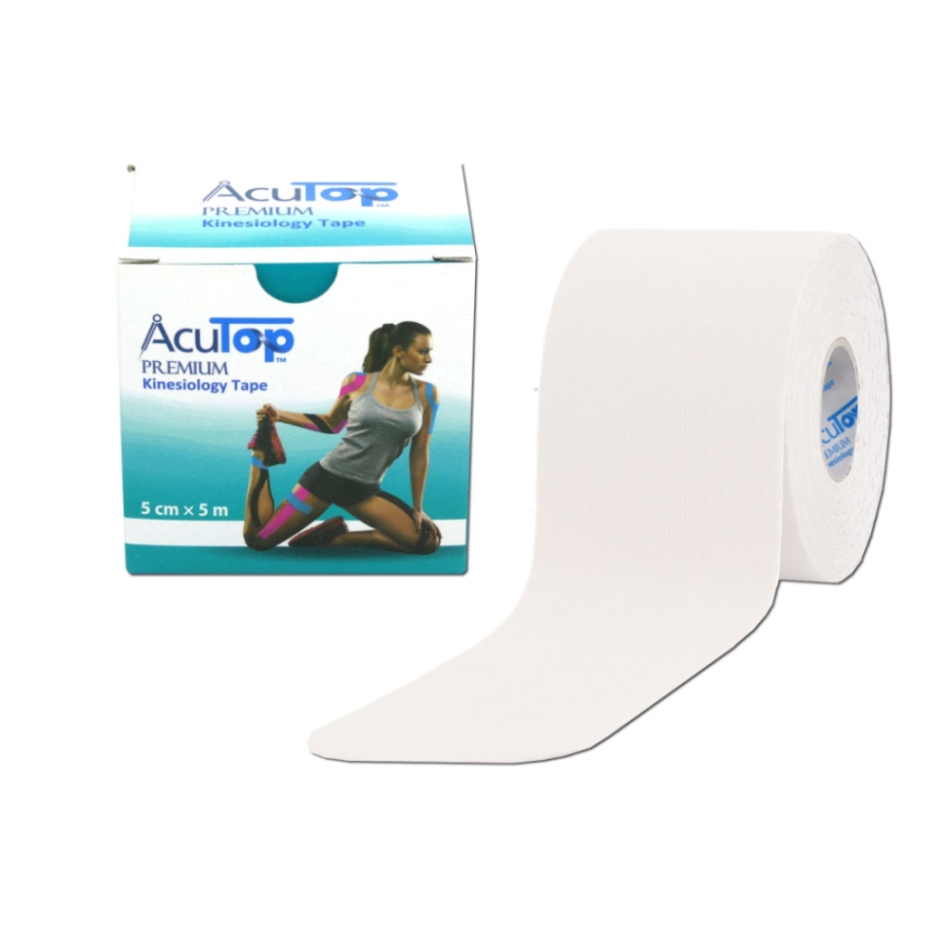 Acutop Premium Kineto banda tape 5cmx5m alb demo